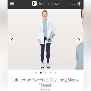 Lululemon Sweetest Day Long Sleeve *Tencel